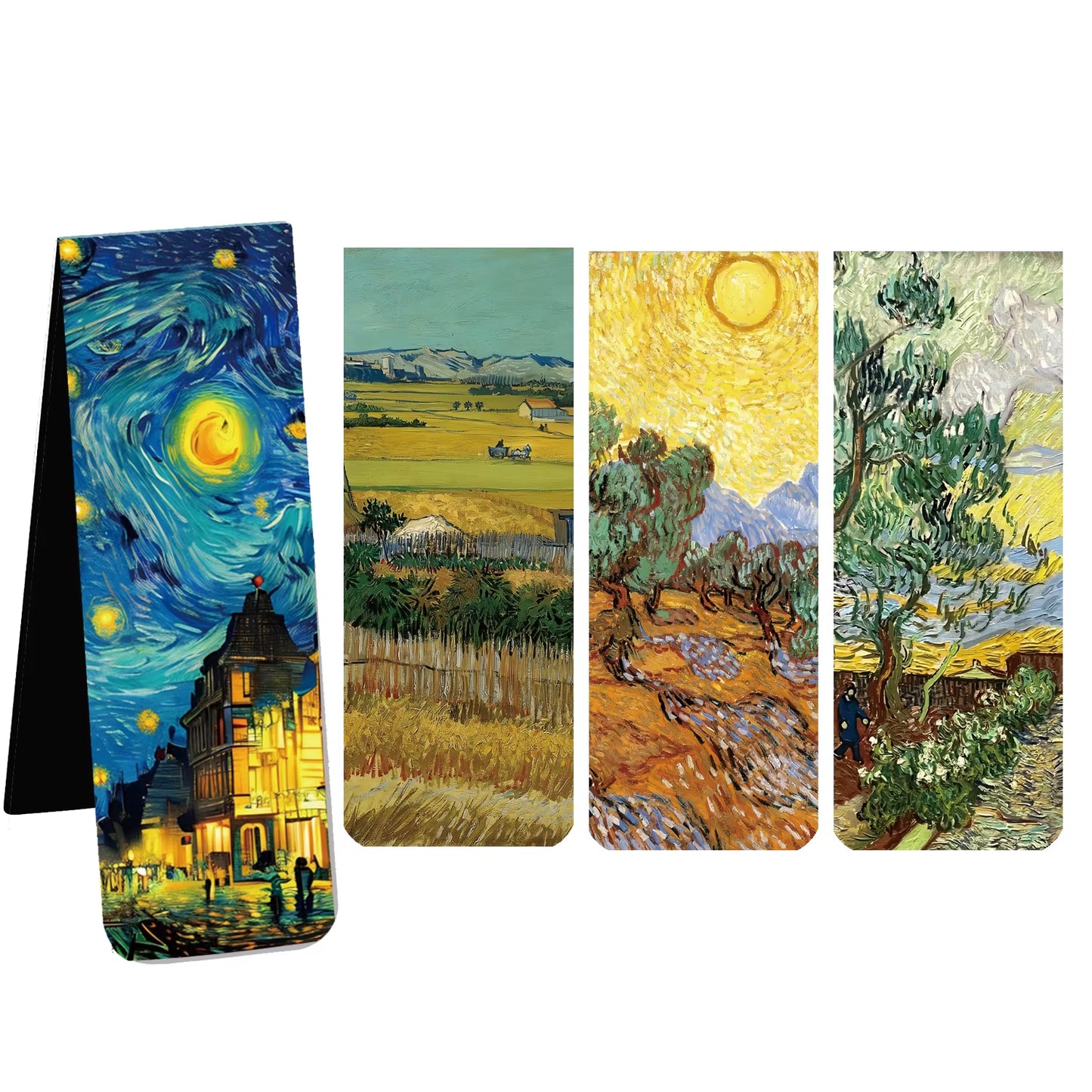 Magnet Bookmark: Van Gogh 4-Piece Magnetic Bookmarks