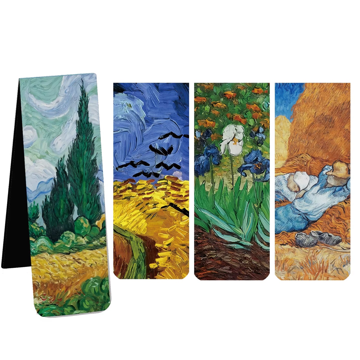 Magnet Bookmark: Van Gogh 4-Piece Magnetic Bookmarks
