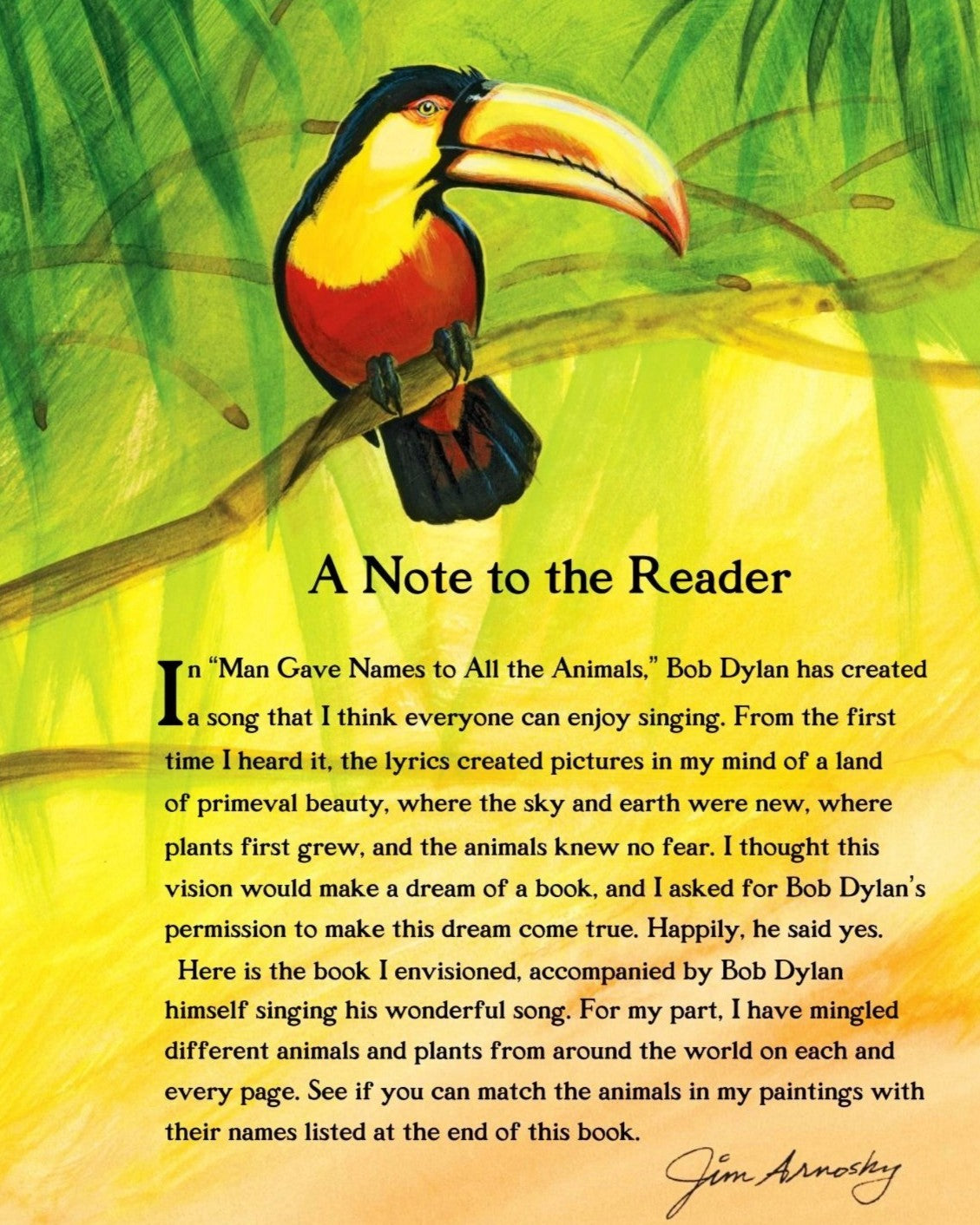 Man Gave Names to All the Animals by Bob Dylan