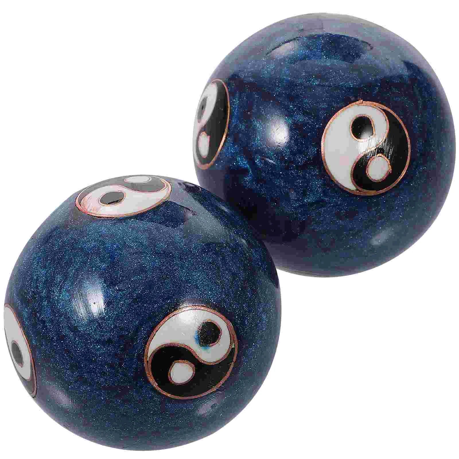 Set of two Meditation Baoding Balls. Featuring the Yin-Yang Stress-Buster Relaxation Ball-Set.