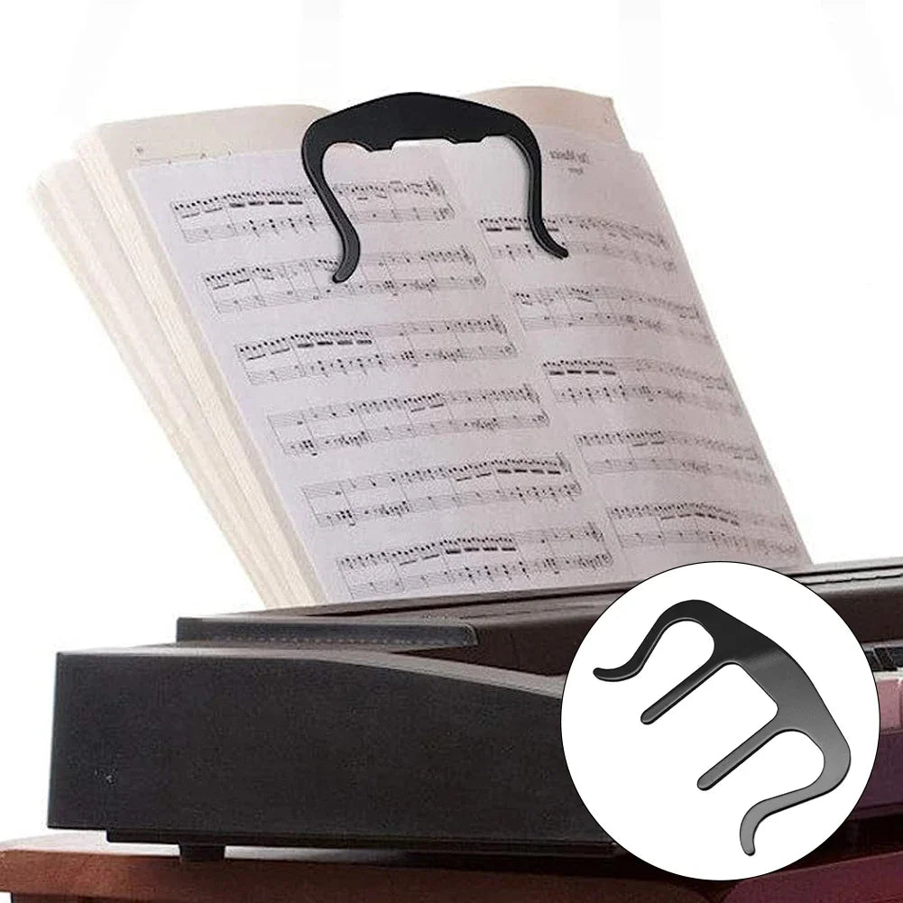 Sheet Music Bookmark Metal M-Type Reading Book Marker Clamp | Performance Book Clip Holder Capo