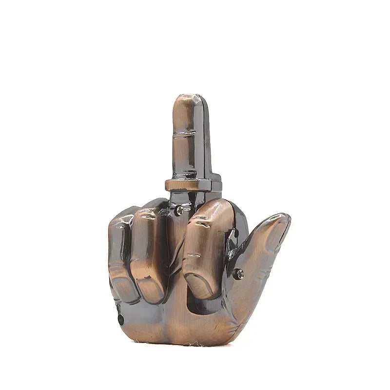 Middle Finger Torch Lighter – Refillable Butane "Bird Flipper" Jet Flame