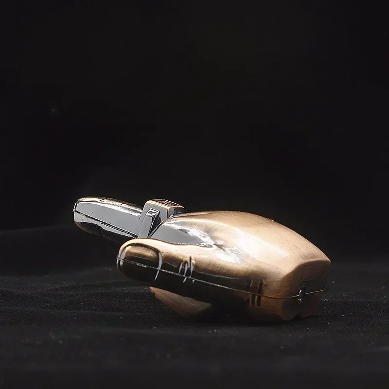 Middle Finger Torch Lighter – Refillable Butane "Bird Flipper" Jet Flame