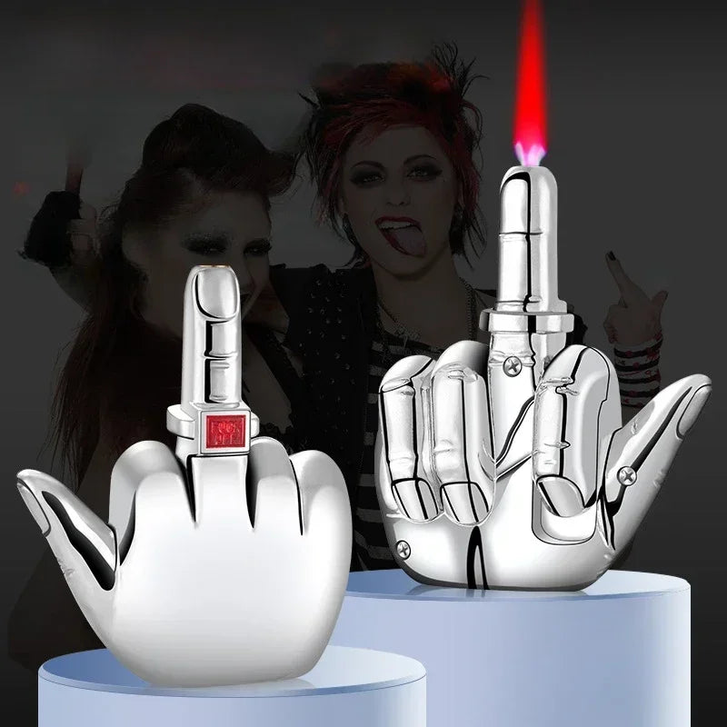 Middle Finger Torch Lighter - Butane Bird Flipper