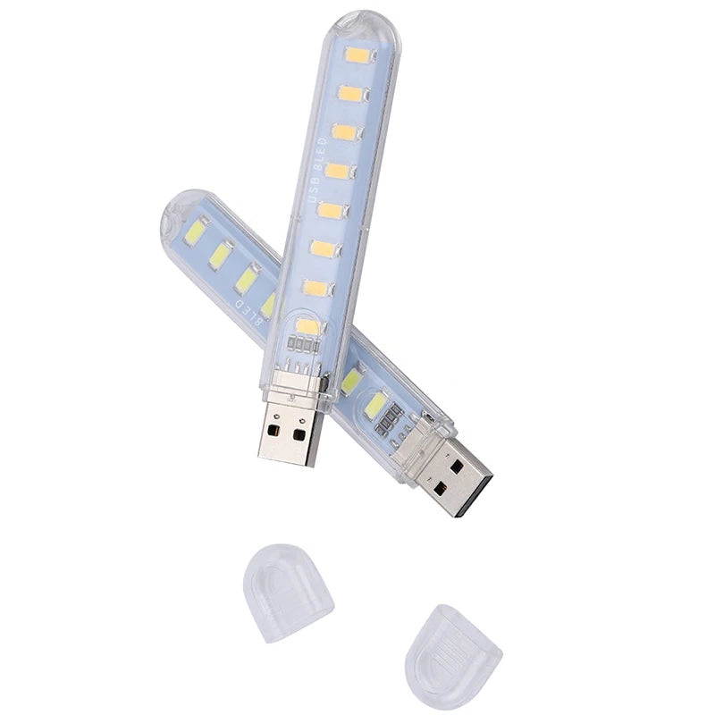 USB LED light on a white background