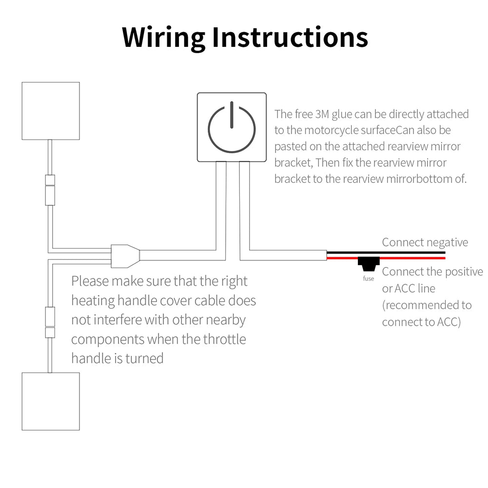 All-Weather Motorbike Handlebar Heater Cover