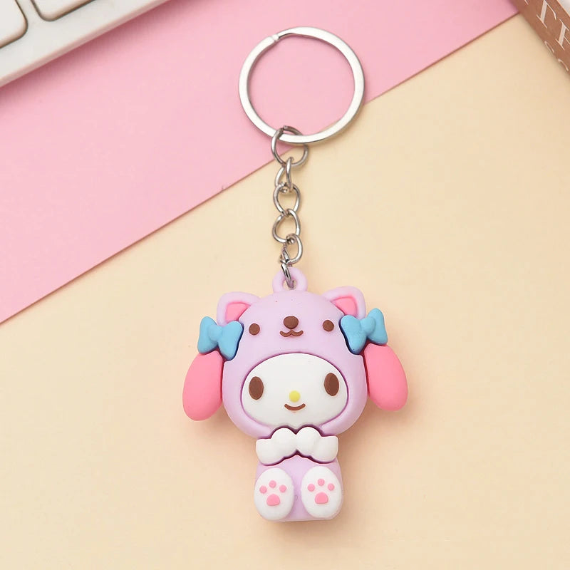 Sanrio Hello Kitty & Kuromi Keychains | Cute Kawaii My Melody & Cinnamoroll Gifts