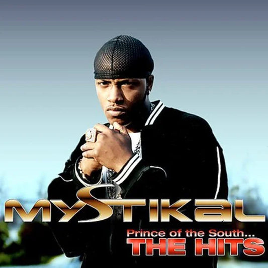 CD album cover featuring Mystikal, a popular rap and hip-hop artist, with the title 'Prince of the South... The Hits'.