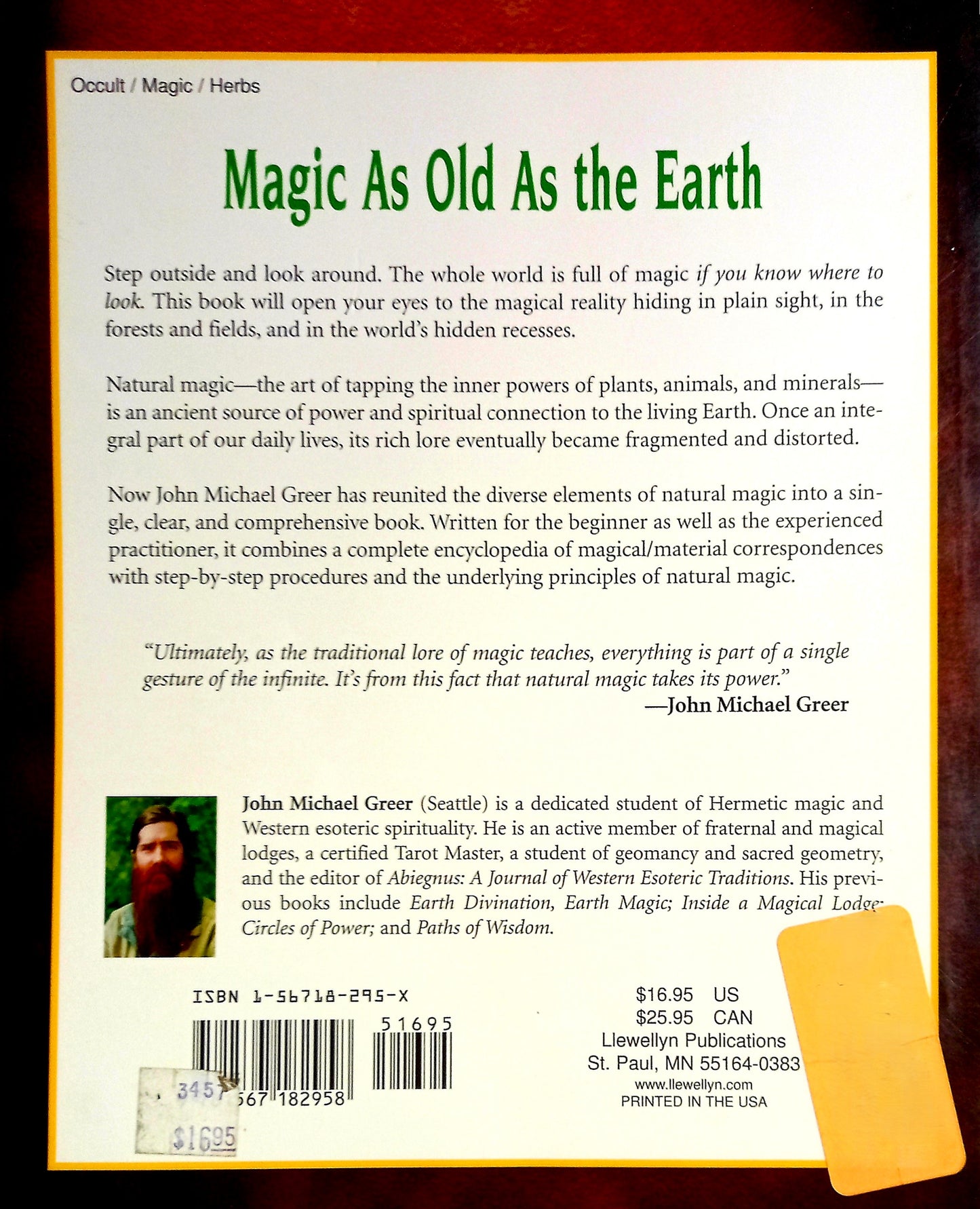 Natural Magic by John Michael Greer