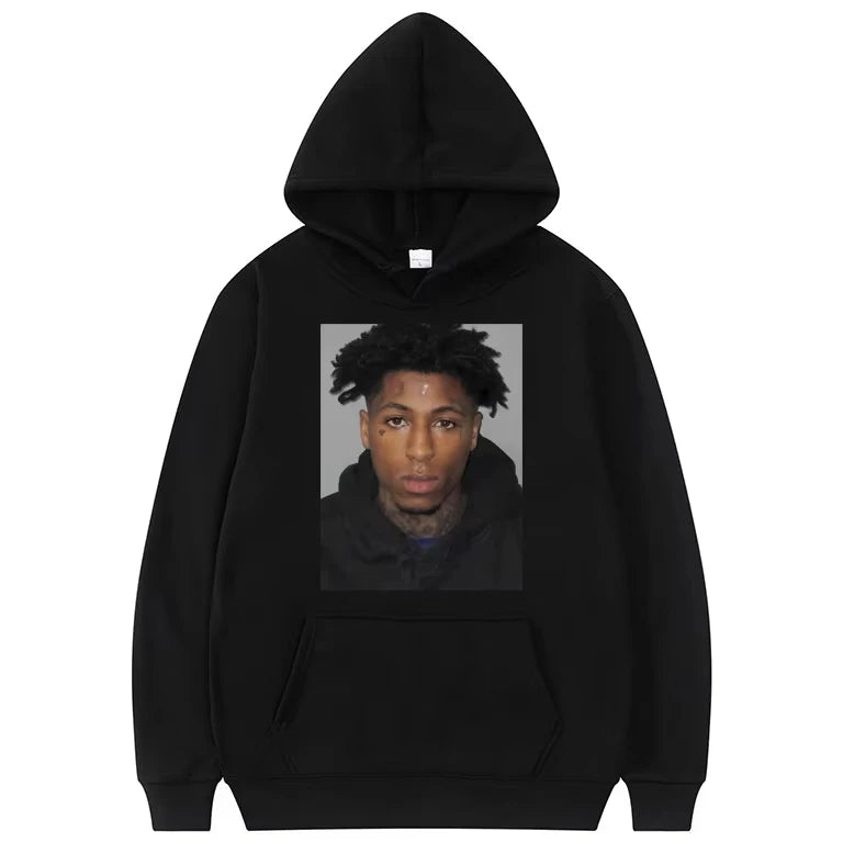 NBA YoungBoy Mugshot Hoodie | Youngboy Never Broke Again Player Pullover
