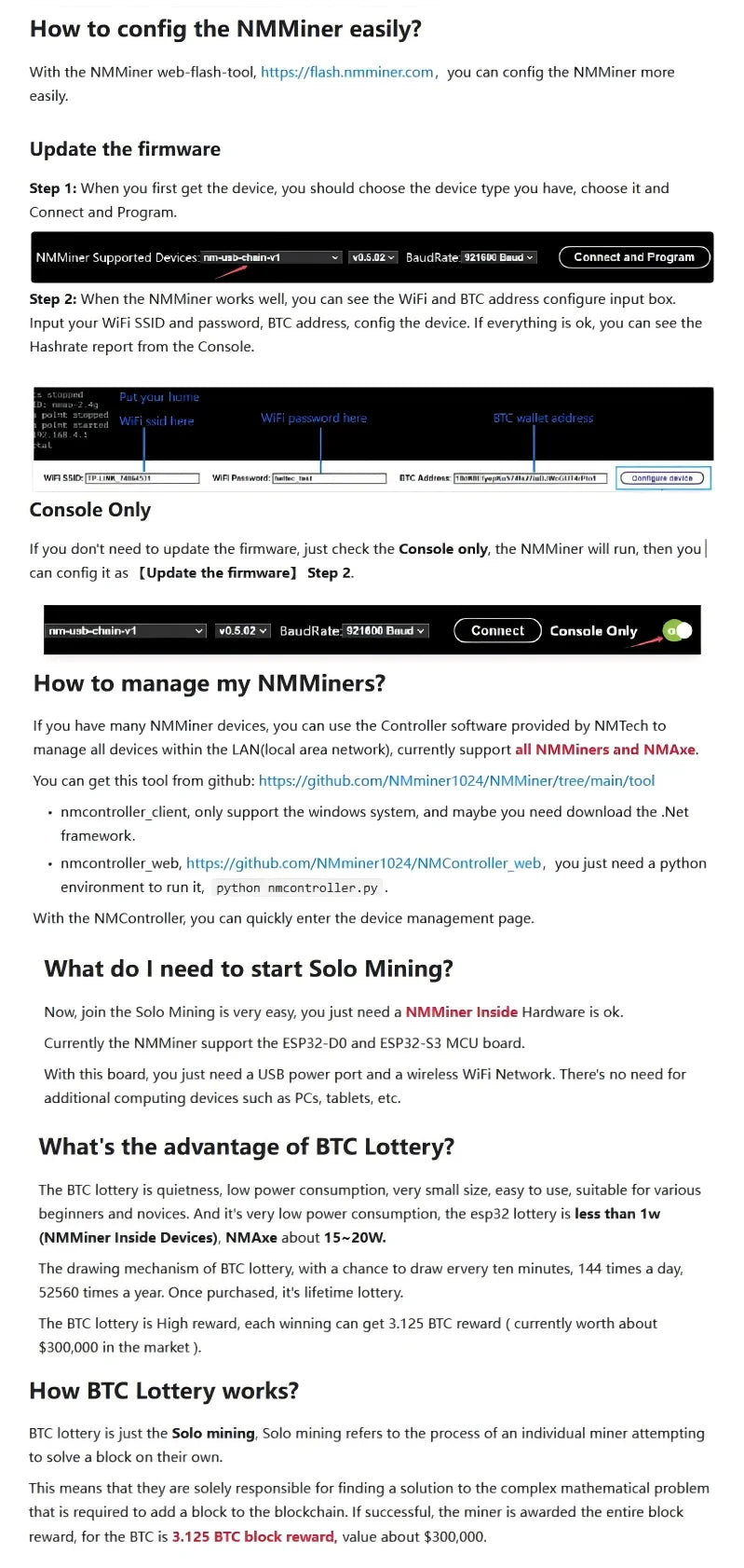 NerdMiner setup instructions and configuration.