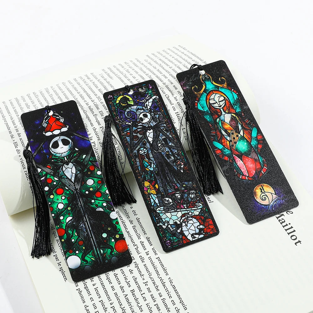 Nightmare Before Christmas Bookmarks with Jack Skellington, Sally, Oogie Boogie & Halloween Town Characters