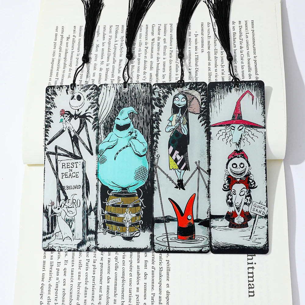 Nightmare Before Christmas Bookmarks with Jack Skellington, Sally, Oogie Boogie & Halloween Town Characters