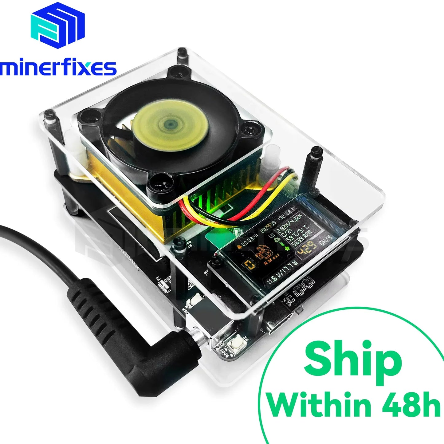 NMAxe Bitaxe Ultra: BM1366 ASIC Chip Solo Lottery Miner (Approx. 500 GH/s)