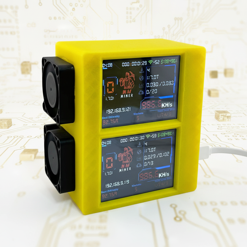 Minner Device NMMiner Nerdminer V2 Dual Screen BTC Solo Miner - 1.6W Low Power – Bust ...