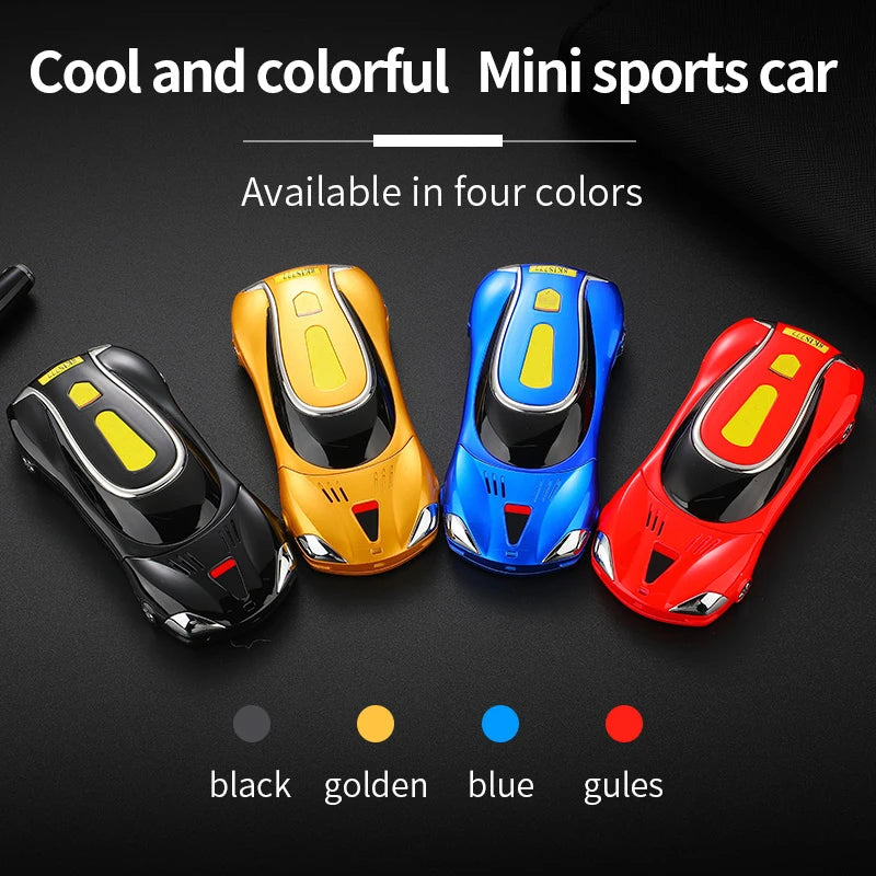 Race Car Mini-Mobile Cellphone Sans Camera | Dual SIM Basic Cell Phone Safe-Student Privacy Wireless