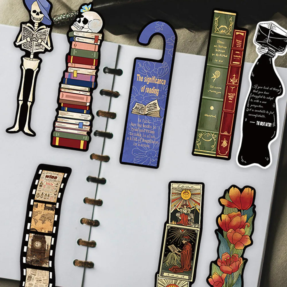 30 pack of unique literary paper bookmarks with vintage and book lover designs by Bust-Down