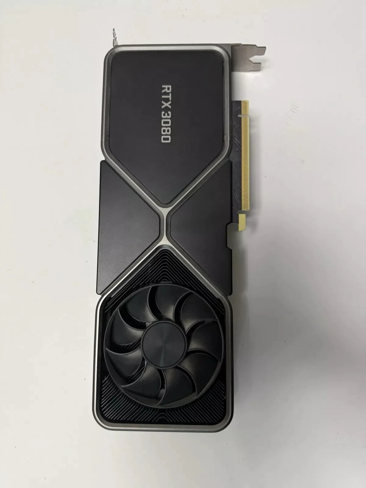 NVIDIA RTX 3080 graphics card on a white background