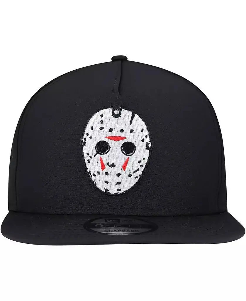 Official New Era Friday the 13th Jason Voorhees Snapback Hat | Black 9FIFTY Vented Adjustable Horror Cap