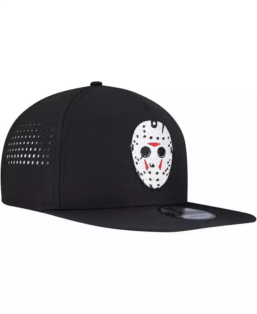 Official New Era Friday the 13th Jason Voorhees Snapback Hat | Black 9FIFTY Vented Adjustable Horror Cap