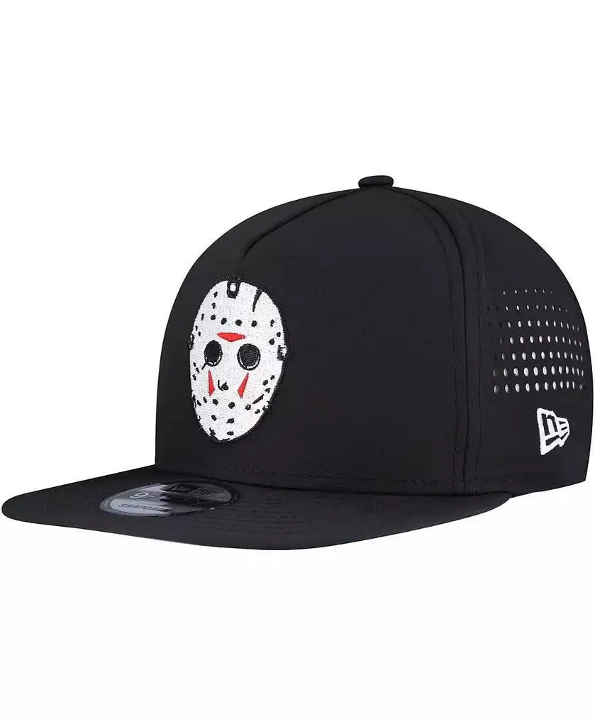 Official New Era Friday the 13th Jason Voorhees Snapback Hat | Black 9FIFTY Vented Adjustable Horror Cap