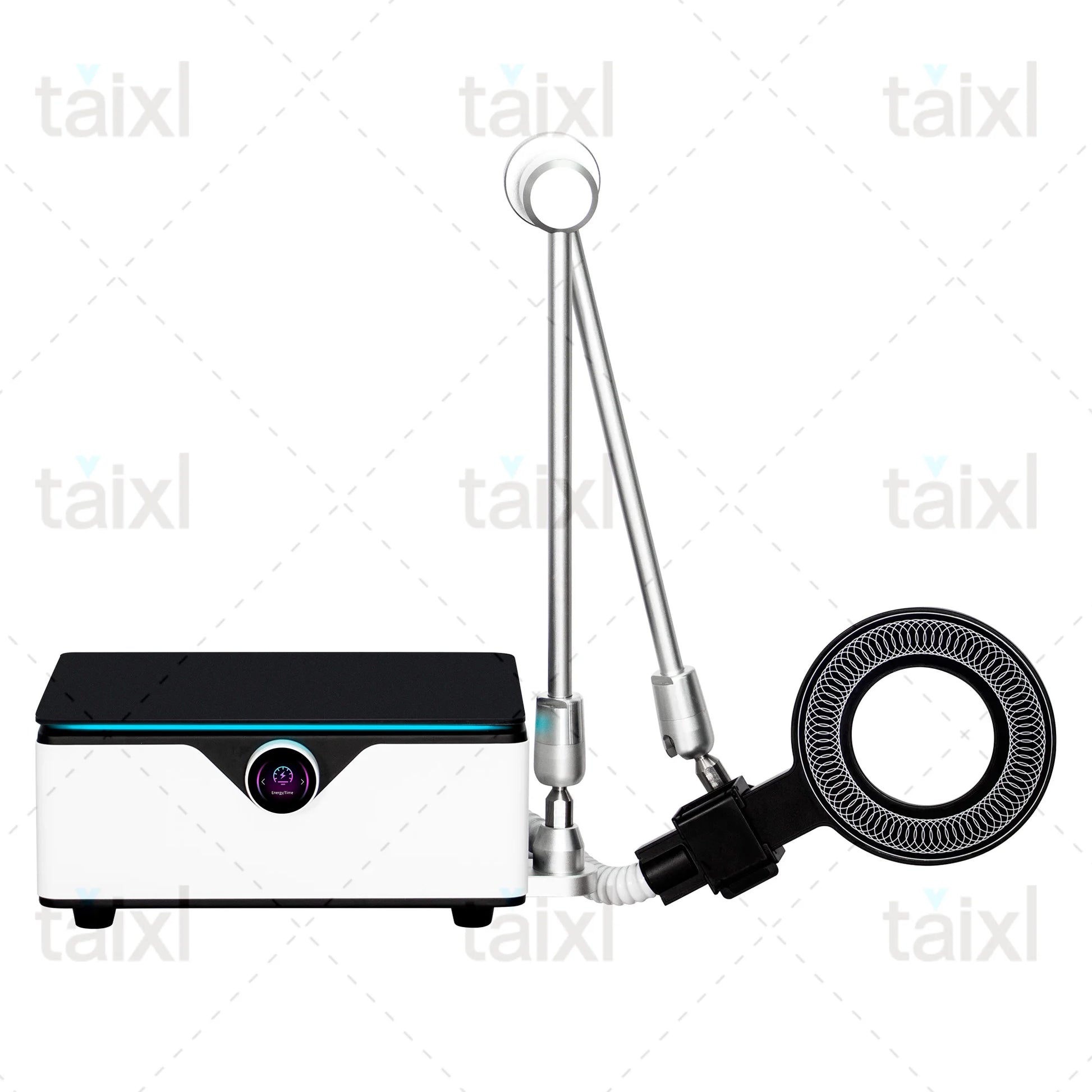 Professional EMTT Physio Magneto machine with articulated arm and magnetic ring applicator.