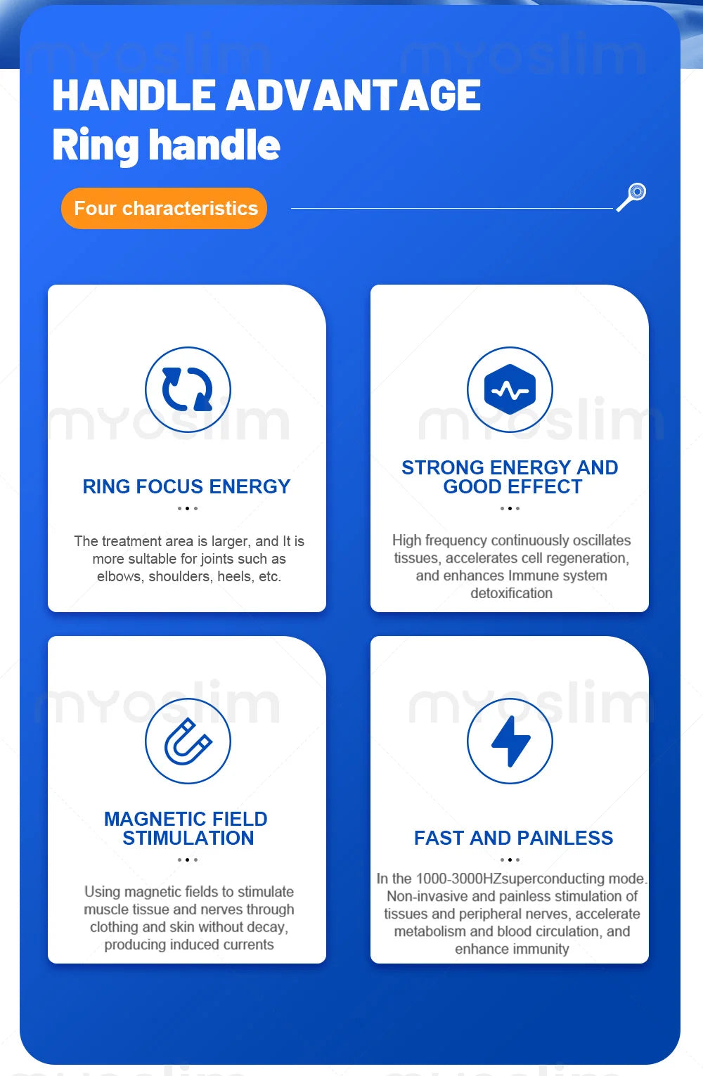 Professional EMTT Physio Magneto machine features.
