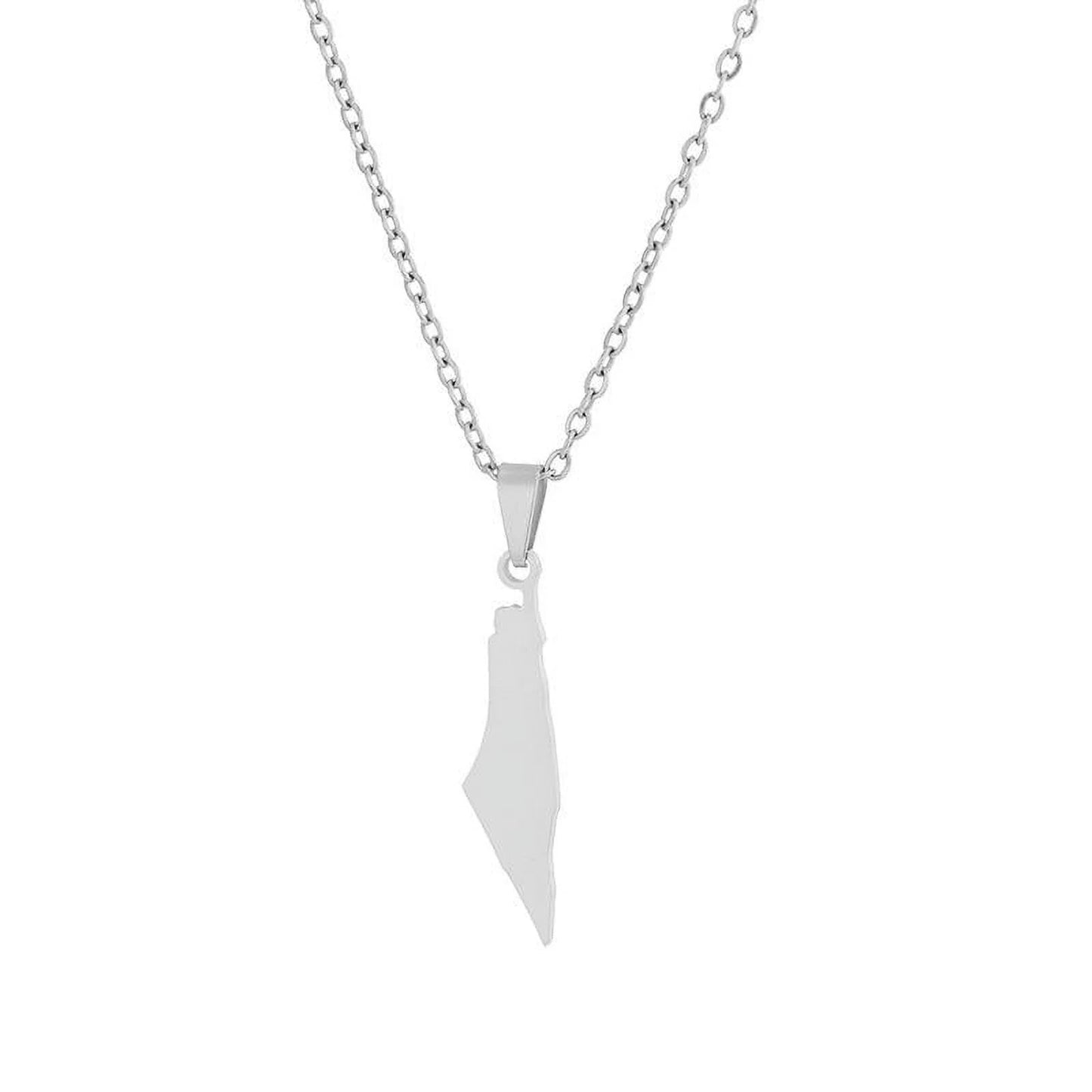 Palestine Pendant Necklace | Palestinian Map Jewelry