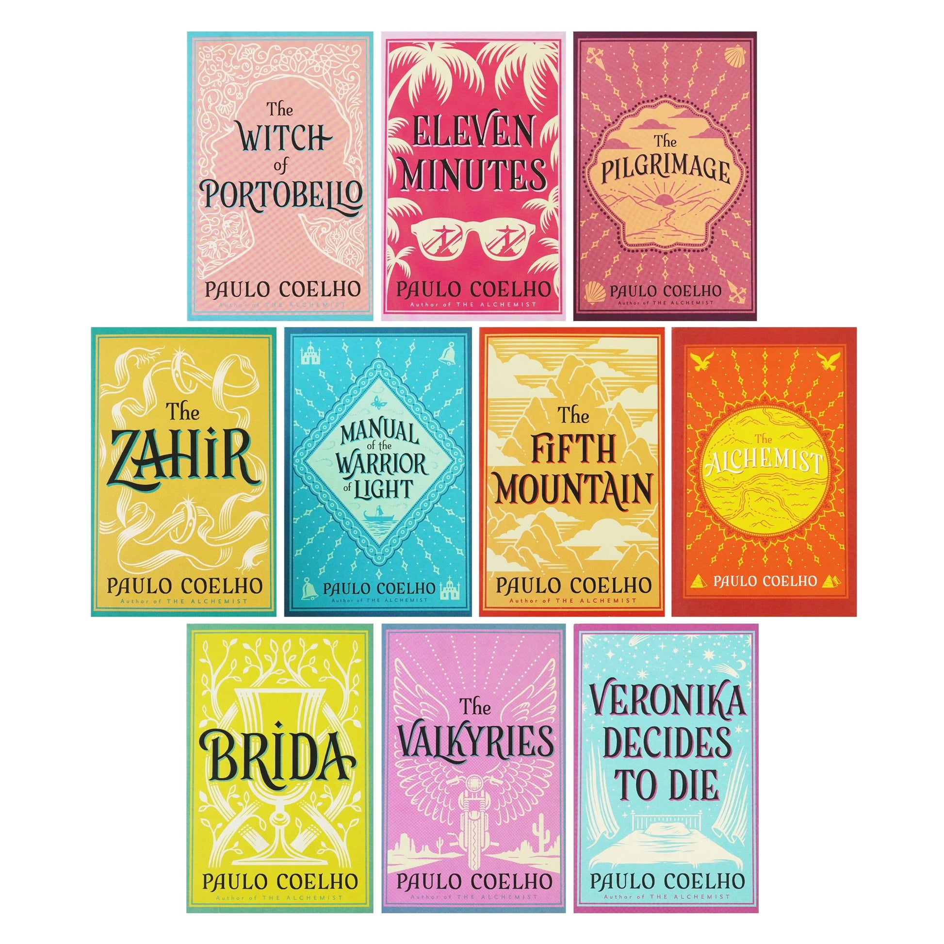 Book front covers from the 'Paulo Coelho Book Box-Set: Classic Deluxe Edition' displaying all books.