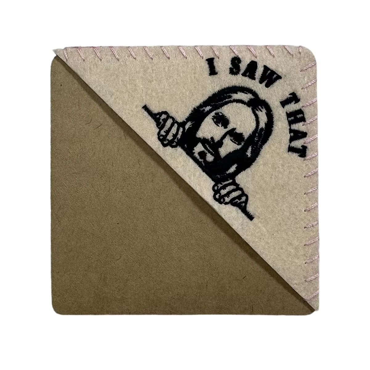Peeking Jesus Page Triangle Bookmarker: I Saw That & Is That Smut 2-Piece Bookmark