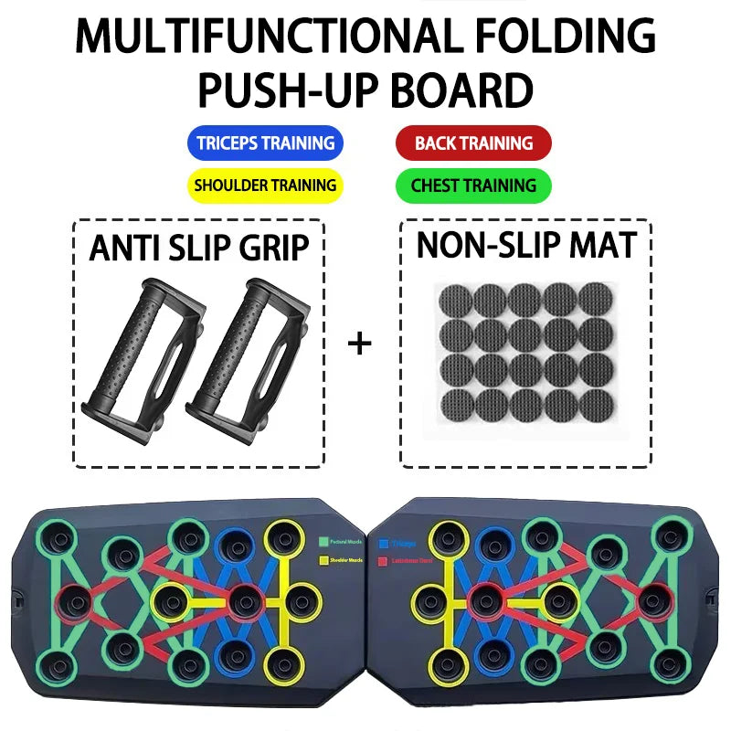 Perfect Push-Up Professional Bodybuilding Press Board | Portable Home Gym Rope, Mat & Fitness Foam Grip
