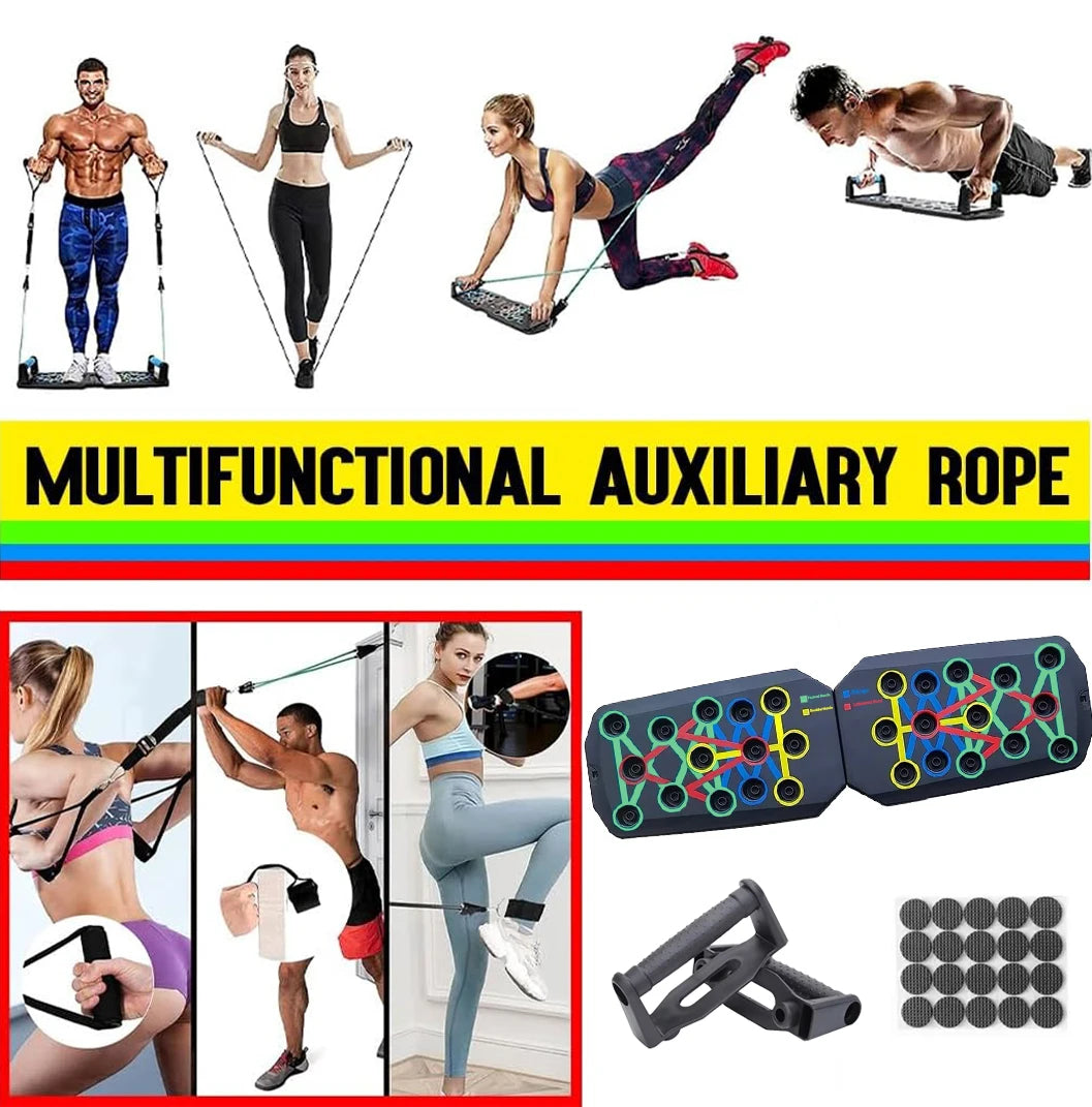 Perfect Push-Up Professional Bodybuilding Press Board | Portable Home Gym Rope, Mat & Fitness Foam Grip