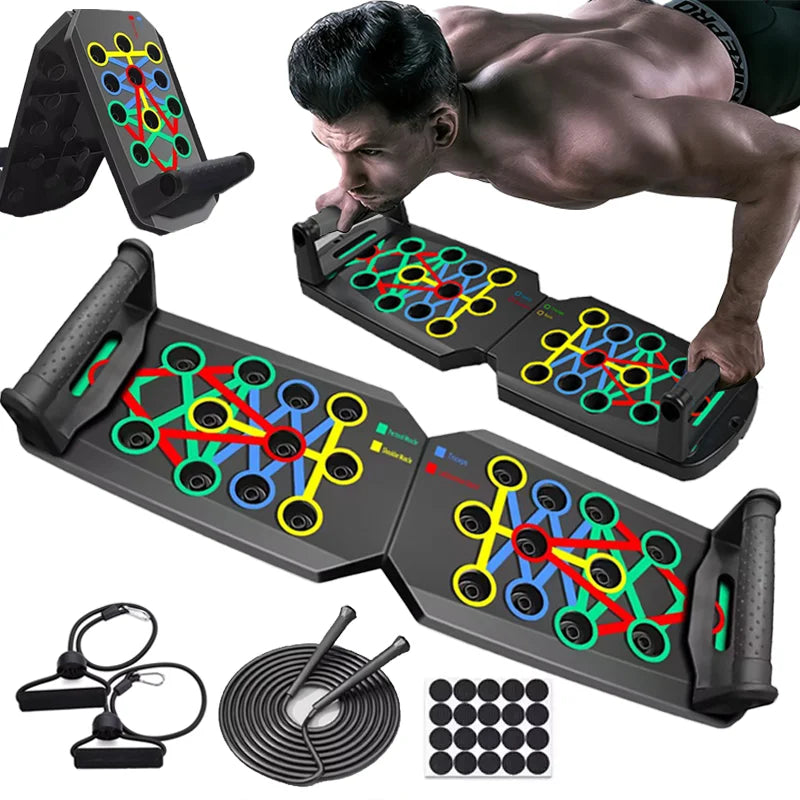 Perfect Push-Up Professional Bodybuilding Press Board | Portable Home Gym Rope, Mat & Fitness Foam Grip