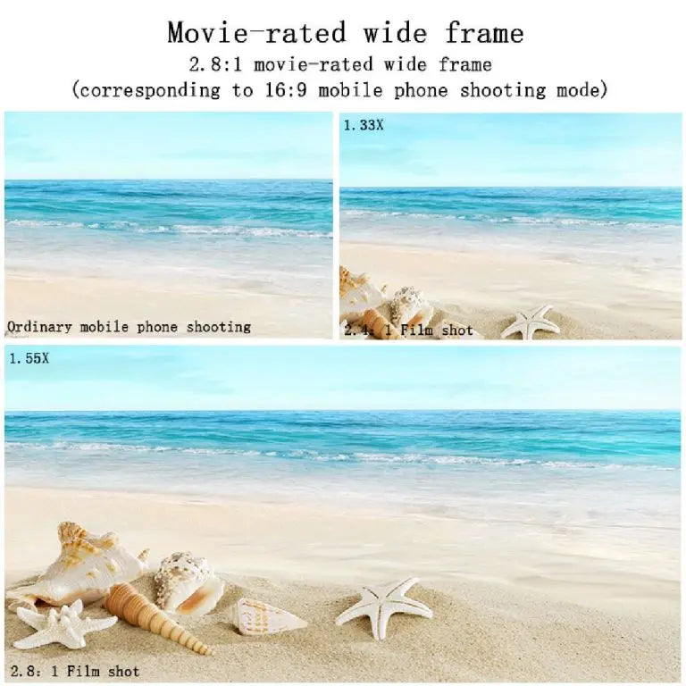 Phone Anamorphic Lens 1.33X / 1.55X – Wide-Angle Movie Lens for iPhone Filmmakers