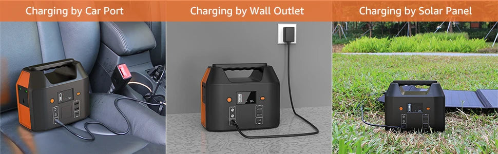 Portable Power Station 300W/150W Solar Generator Power Bank