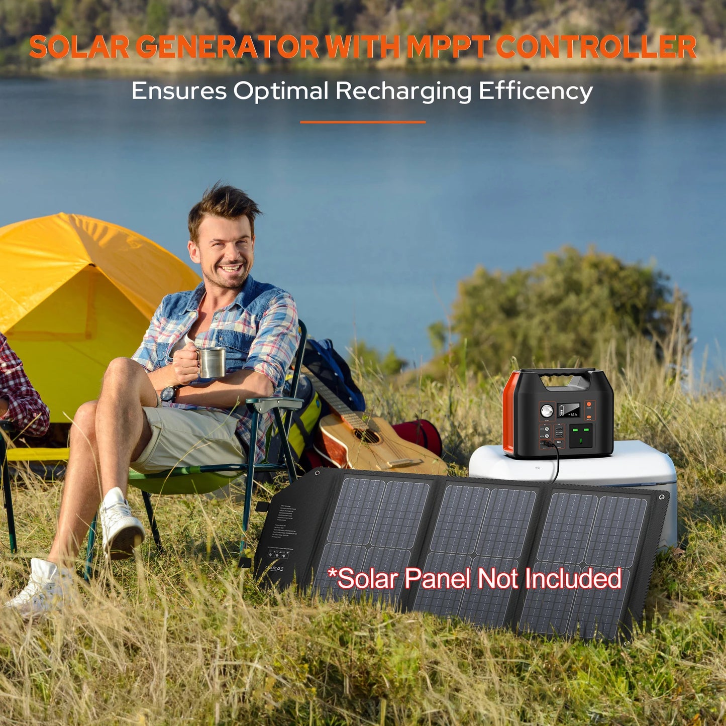 Portable Power Station 300W/150W Solar Generator Power Bank