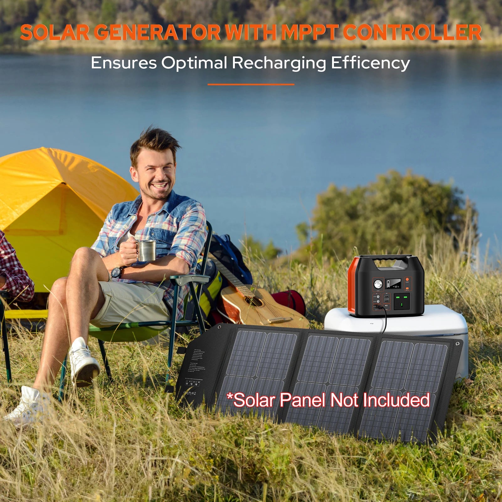Portable Power Station 300W/150W Solar Generator Power Bank