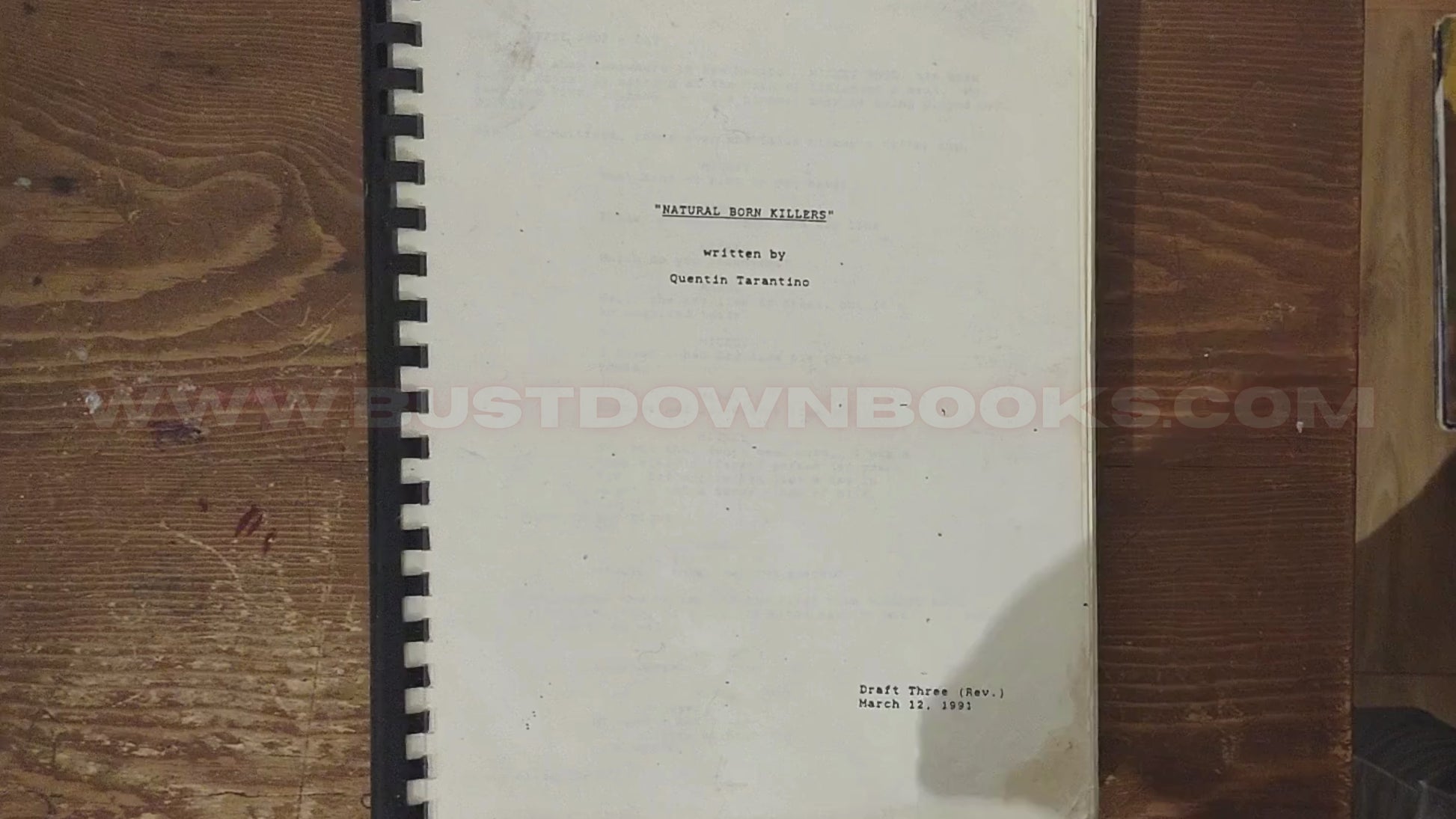 Natural Born Killers: Draft 3 [Rev.] by Quentin Tarantino | March 12, 1991