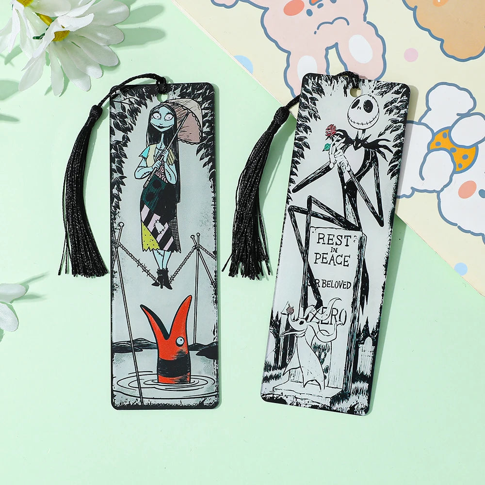 Nightmare Before Christmas Bookmarks with Jack Skellington, Sally, Oogie Boogie & Halloween Town Characters