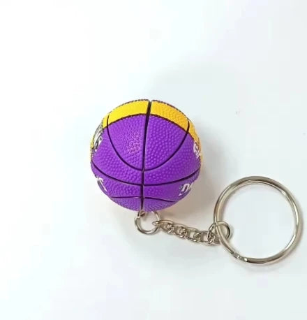 Mini Retro Jordan sneaker keychain and NBA basketball keychain fan charms, boxed and unboxed options