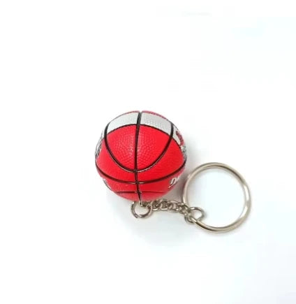 Mini Retro Jordan sneaker keychain and NBA basketball keychain fan charms, boxed and unboxed options