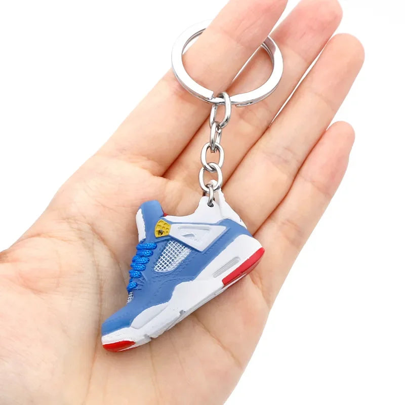 Collectible Mini Air Jordan Sneaker Keychains on Keyring for Hypebeast Fans and Sneakerheads