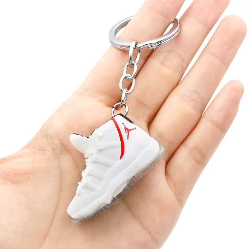 Collectible Mini Air Jordan Sneaker Keychains on Keyring for Hypebeast Fans and Sneakerheads