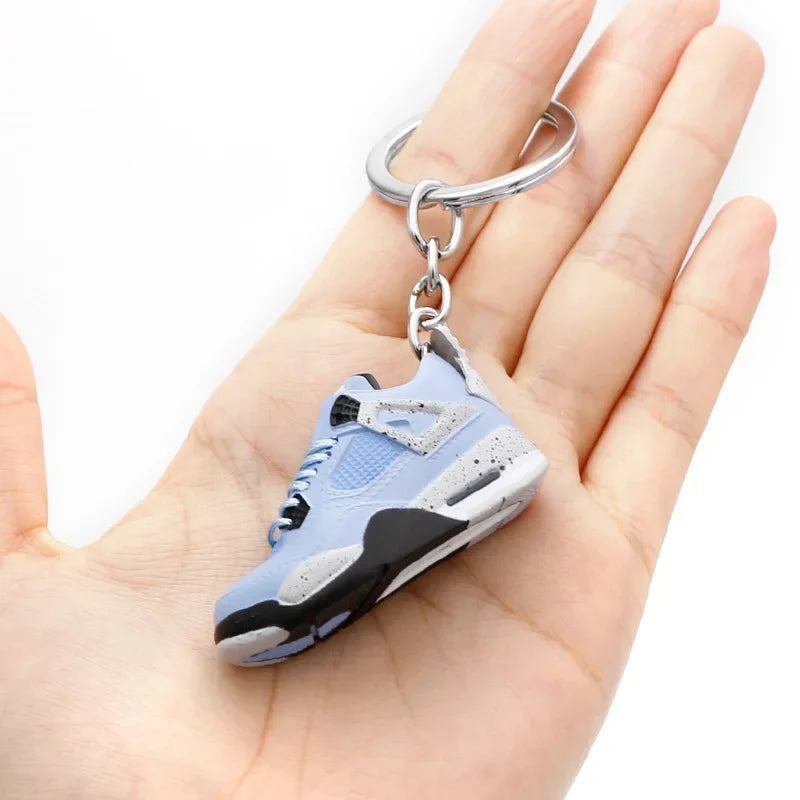 Collectible Mini Air Jordan Sneaker Keychains on Keyring for Hypebeast Fans and Sneakerheads