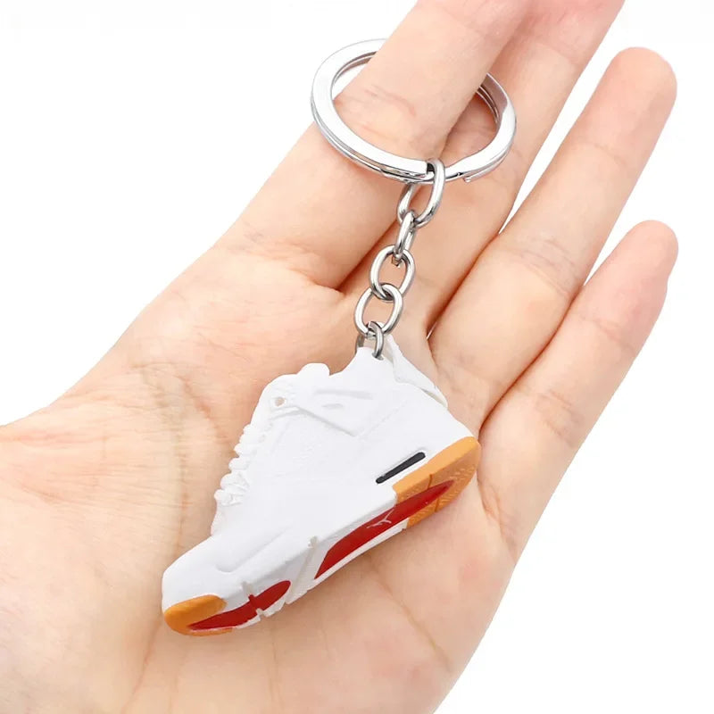 Collectible Mini Air Jordan Sneaker Keychains on Keyring for Hypebeast Fans and Sneakerheads