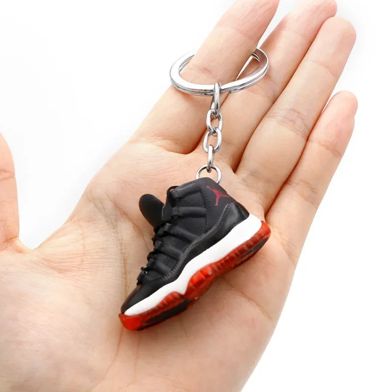 Collectible Mini Air Jordan Sneaker Keychains on Keyring for Hypebeast Fans and Sneakerheads