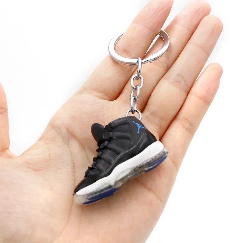 Collectible Mini Air Jordan Sneaker Keychains on Keyring for Hypebeast Fans and Sneakerheads