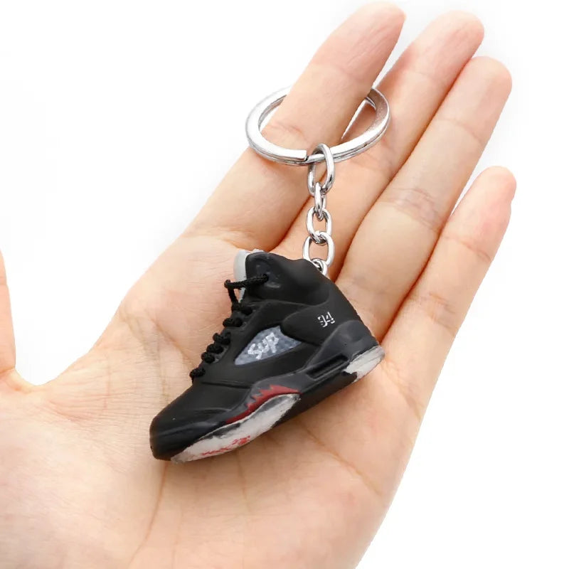 Collectible Mini Air Jordan Sneaker Keychains on Keyring for Hypebeast Fans and Sneakerheads