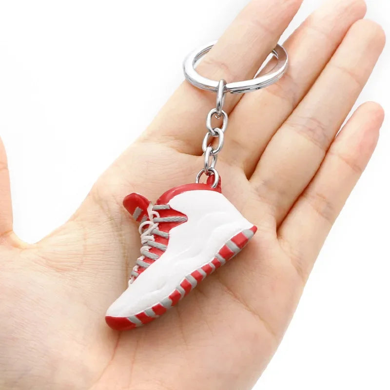 Collectible Mini Air Jordan Sneaker Keychains on Keyring for Hypebeast Fans and Sneakerheads