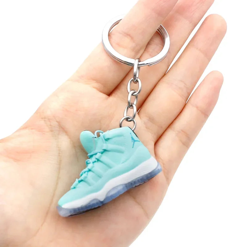 Collectible Mini Air Jordan Sneaker Keychains on Keyring for Hypebeast Fans and Sneakerheads